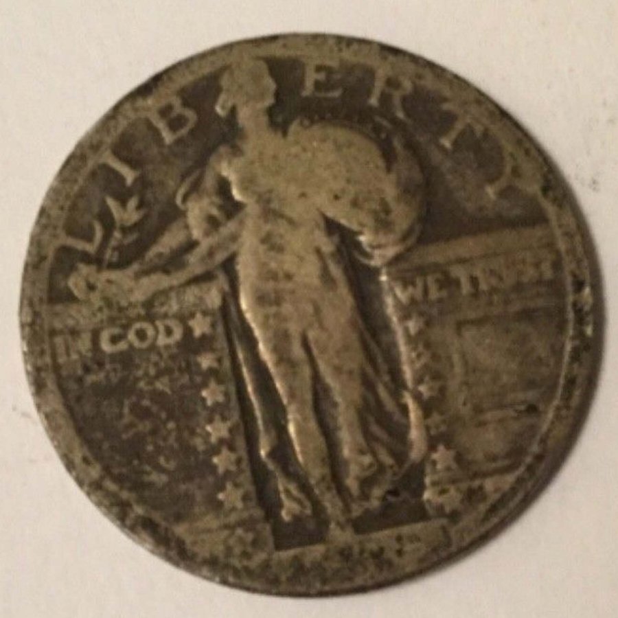 1916-Standing-Liberty-Quarter-.-.-.-But-It's-The-Rare-Reverse-Type